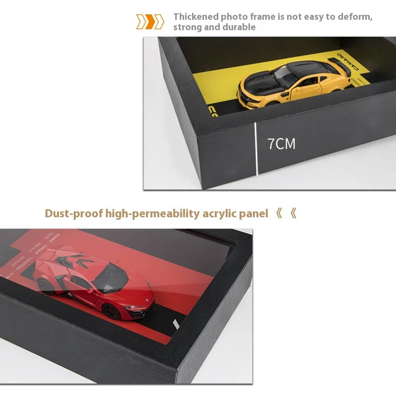 1:32 Alloy Simulation Car Model 3D Three-Dimensional Hanging Painting Collection Ornaments Living Room Decoration Painting