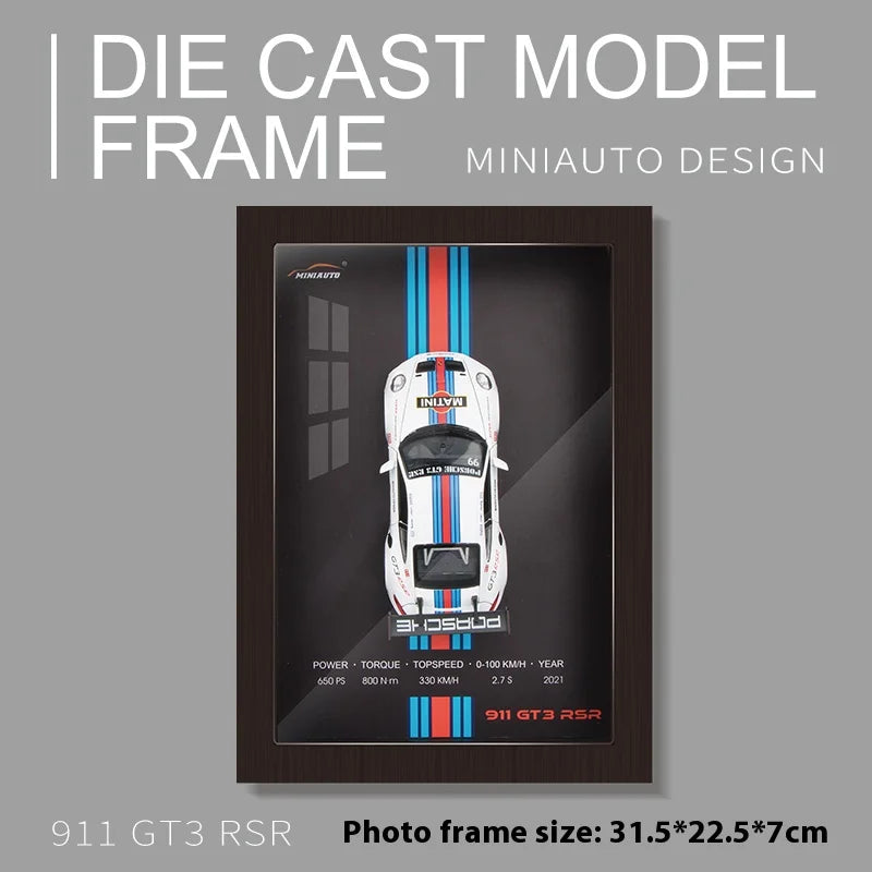 1:32 Alloy Simulation Car Model 3D Three-Dimensional Hanging Painting Collection Ornaments Living Room Decoration Painting