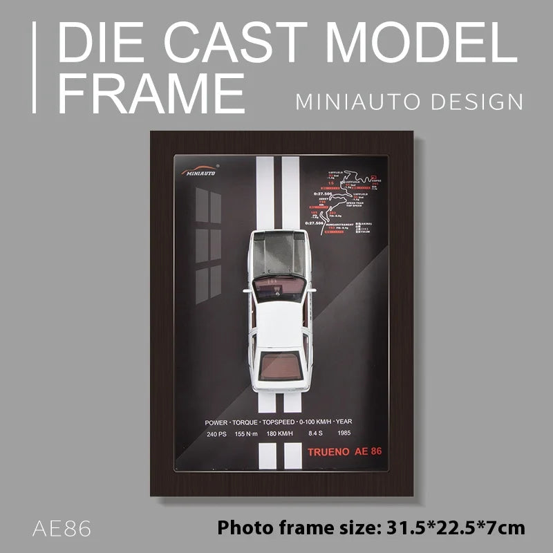 1:32 Alloy Simulation Car Model 3D Three-Dimensional Hanging Painting Collection Ornaments Living Room Decoration Painting