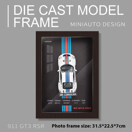 1:32 Alloy Simulation Car Model 3D Three-Dimensional Hanging Painting Collection Ornaments Living Room Decoration Painting